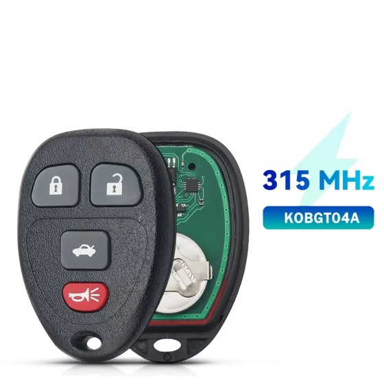 2004-2012 GM / 4-Button Keyless Entry Remote / PN: 22733523 / KOBGT04A (AFTERMARKET)